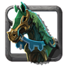 Green Knight's Armored Horse